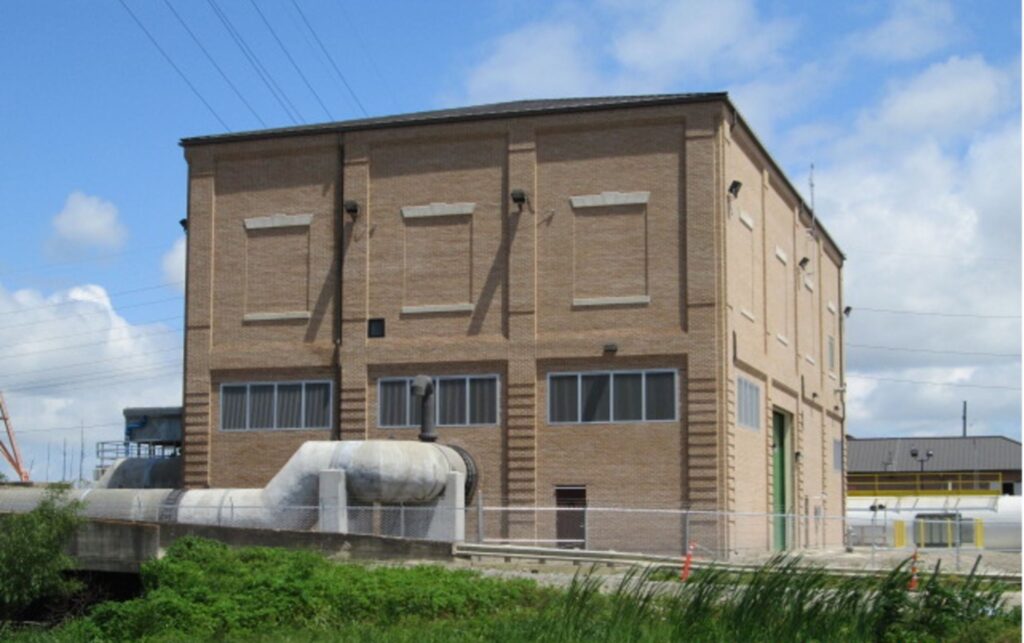 Photo of work by Cycle Construction for OSP 05 Two 300 CFS Pumps with Generator at Drainage Pump Station