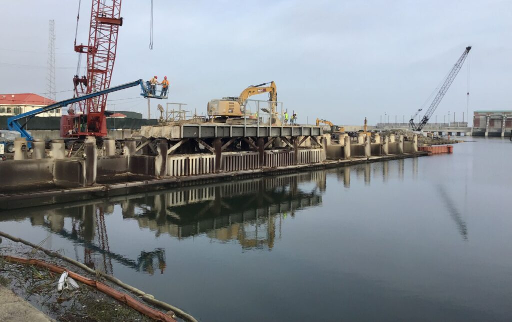 Demolition of the Interim Closure Structure and Pump Station and restoration of the 17th St. Canal in New Orleans, LA.