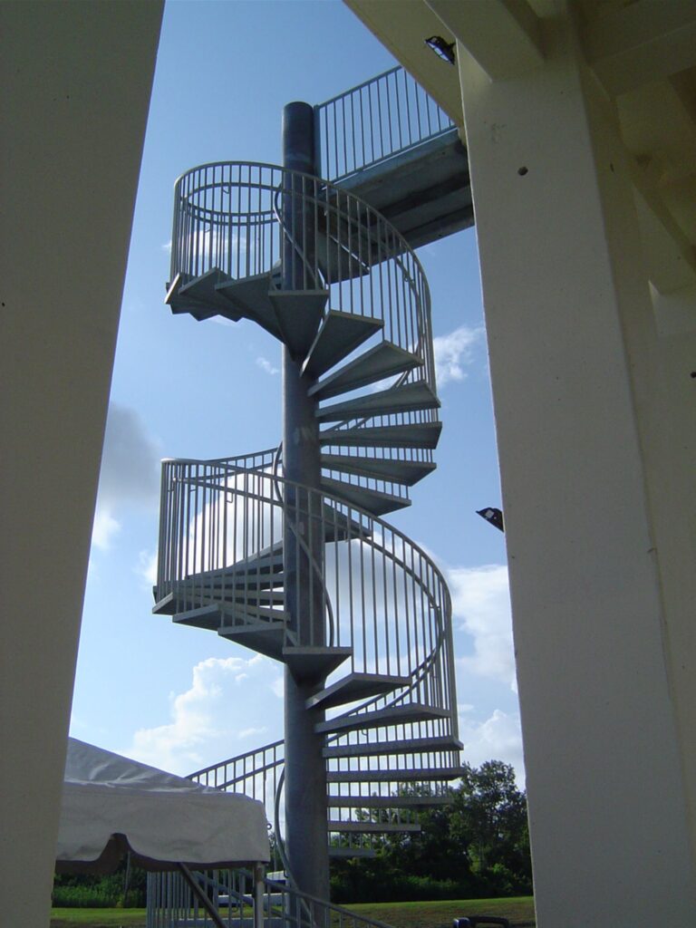 Cycle's safe house winding staircase