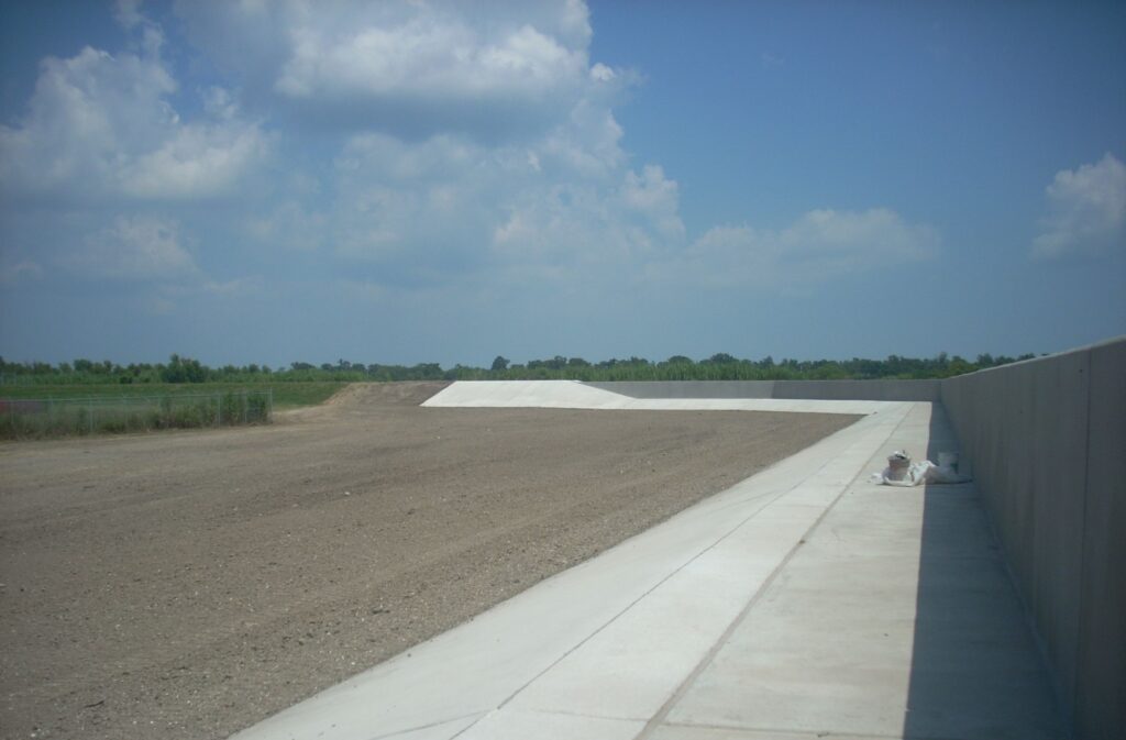 Cycle Construction's of Whitney Barataria pumping station flood wall finished