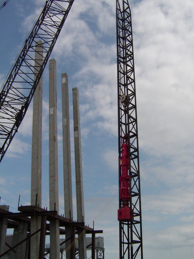 Cycle Construction's safe house project piles