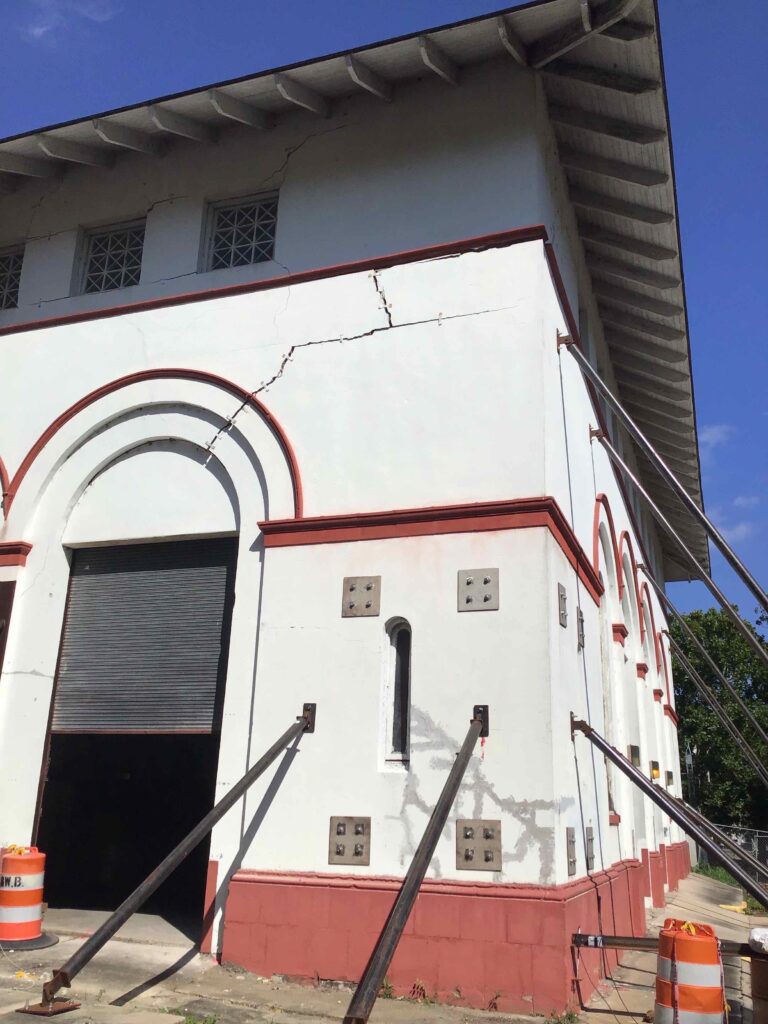 A pump station in New Orleans, Louisiana.